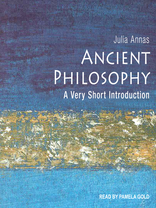 Title details for Ancient Philosophy by Julia Annas - Available